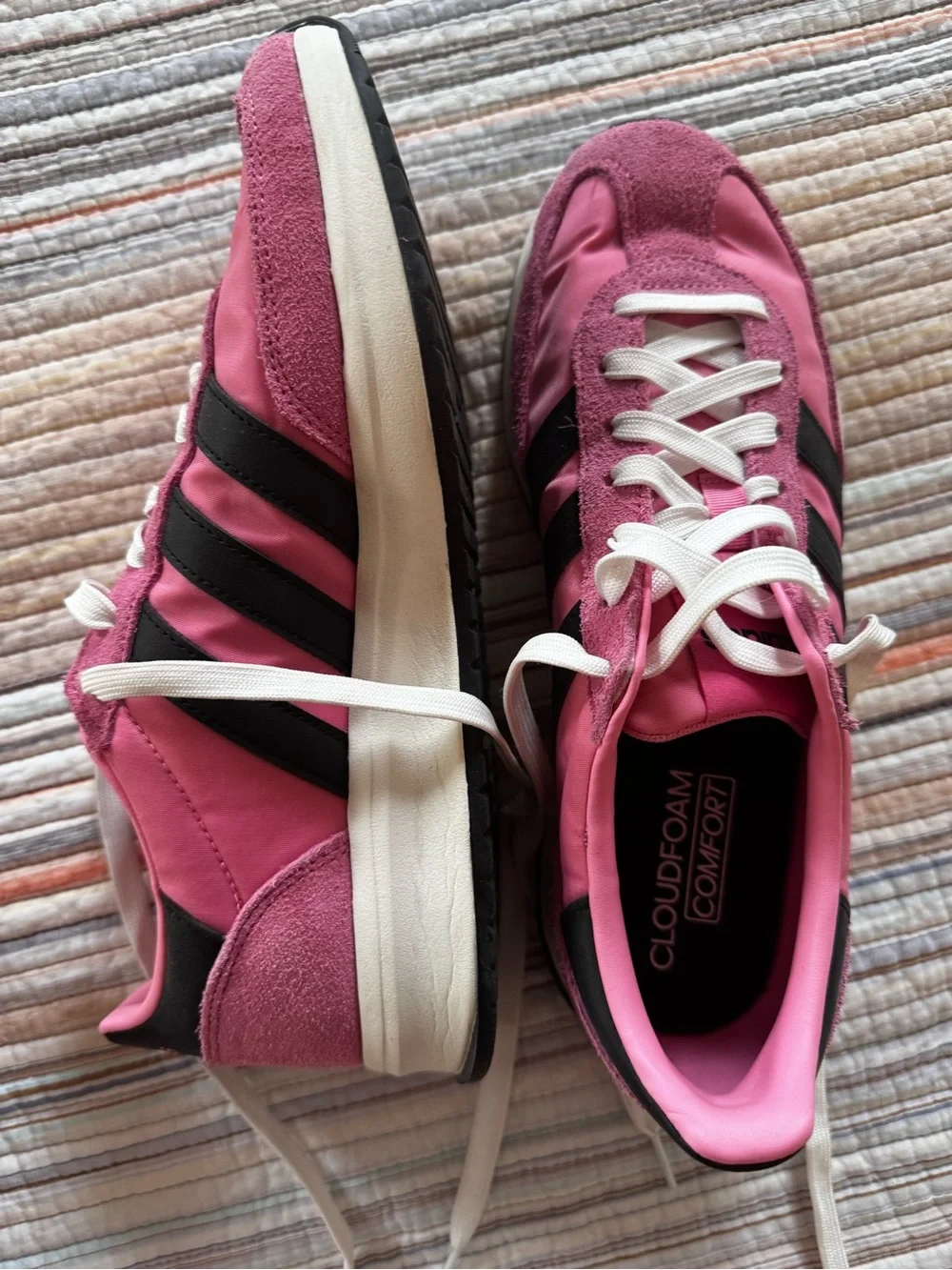 Adidas Women’s Pink Retro Runner Sneakers